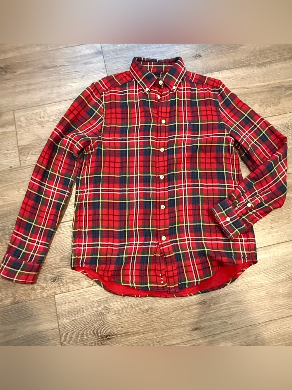 Polo by Ralph Lauren Red Holiday Plaid Button-Down Shirt